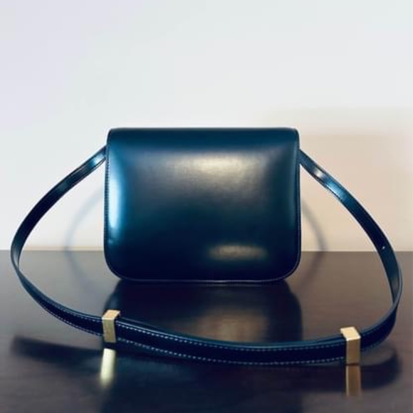 Black Cross Body Bag with Gold Detailing - Picture 2 of 3